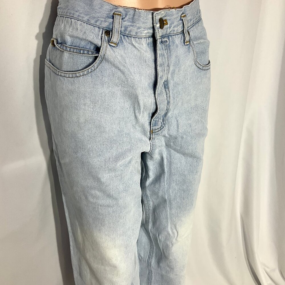 90s Vintage DKNY Sz *10* Jeans Relaxed Fit Light Wash 100% Cotton‎ Womens Denim